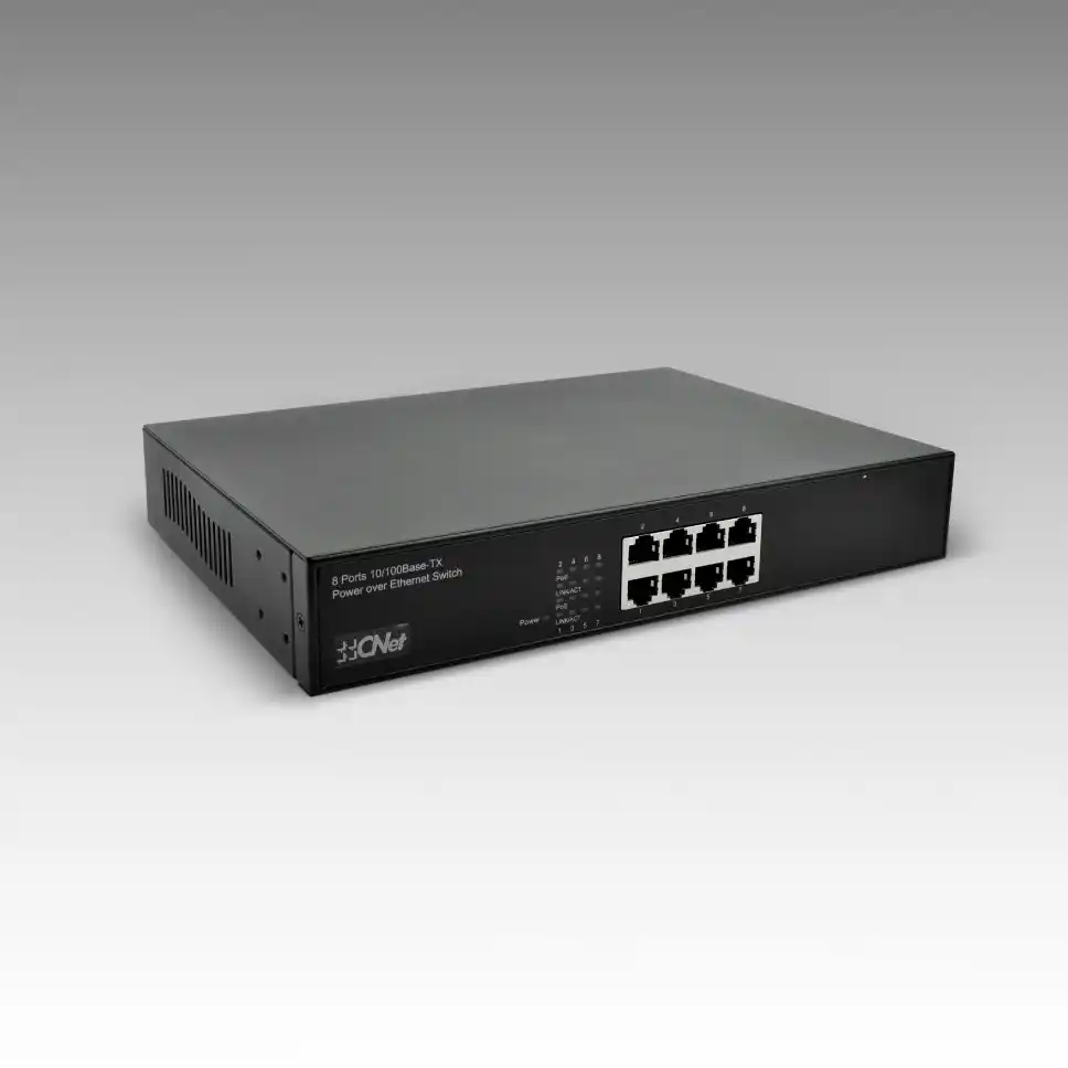 CSH-8008P CNet CSH-8008P 8 Port Fast Ethernet PoE+ Switch (110W)