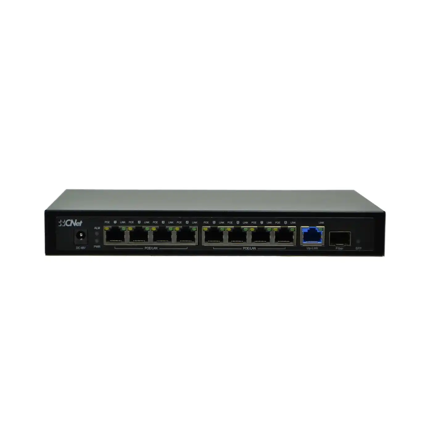 CSH800FP CNet CSH800FP 8 Port Full Gigabit PoE + 1xPort RJ45 Uplink + 1xSFP PoE Switch (96W) 