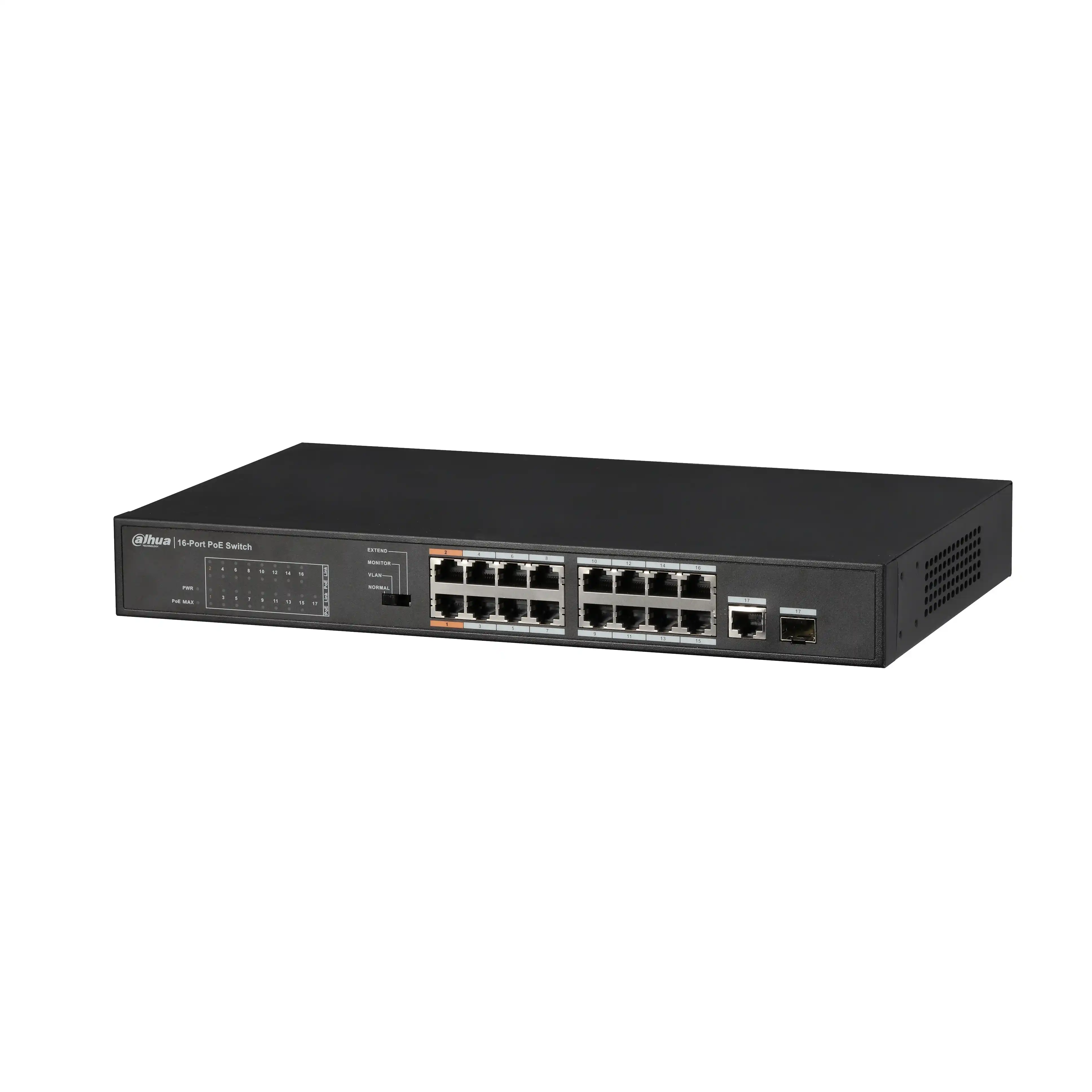 PFS3117-16ET-135 16 Port PoE Switch (16FE PoE + 1GE Kombo + 1GE SFP Kombo Toplam 135W PoE ) 