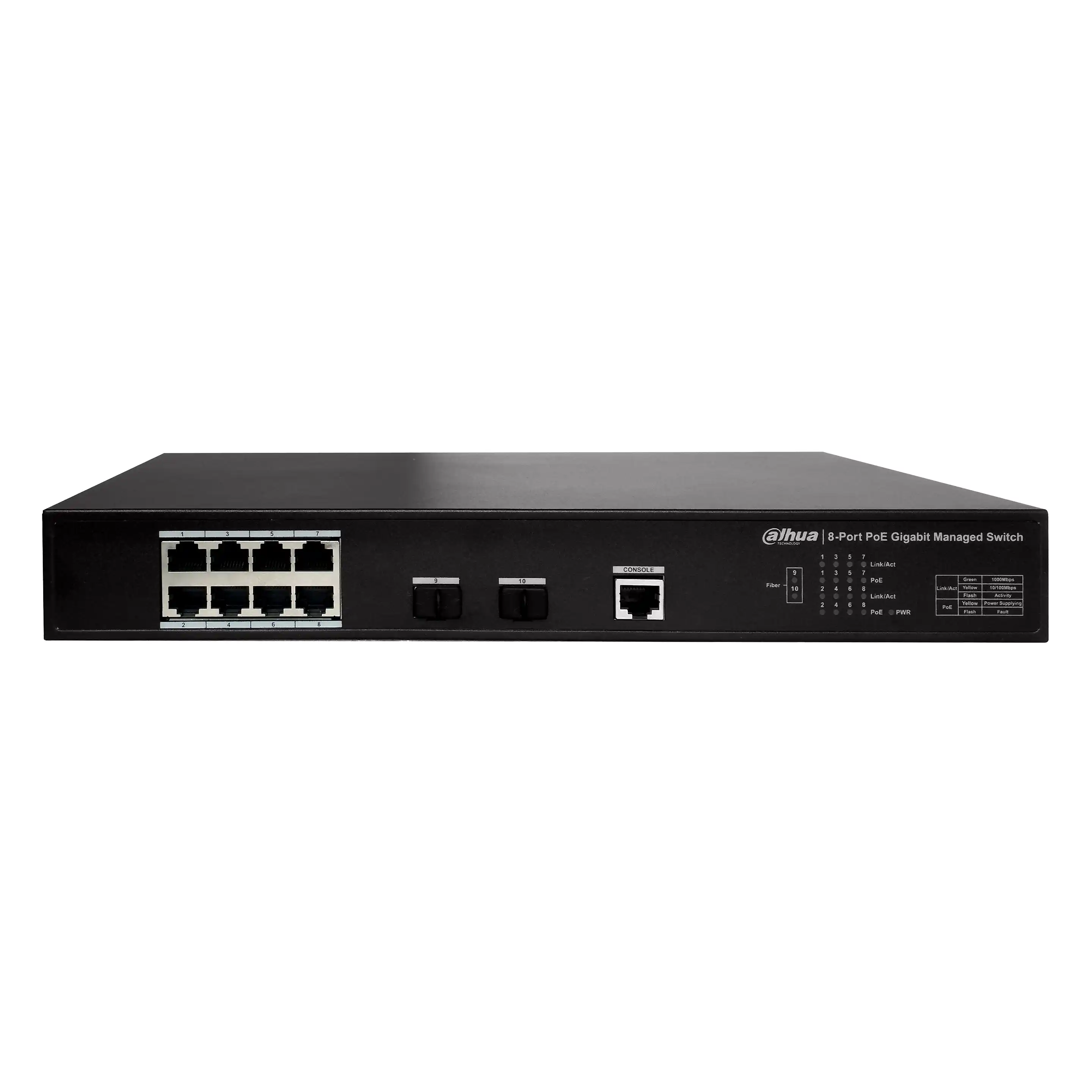 PFS4210-8GT-150 8 Port Gigabit PoE Switch (8GE PoE + 2GE SFP Toplam 150W PoE ) 