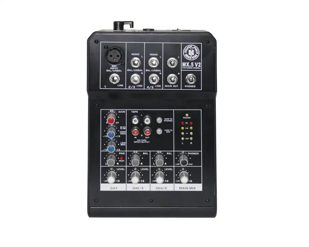 MX.5V2 5 Kanal Deck  Mixer Toplam 5 Giriş  