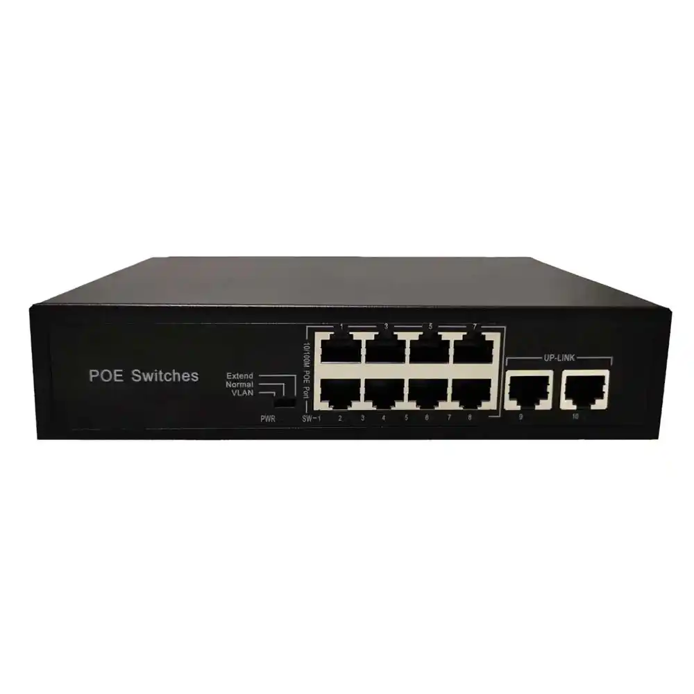 ODS-R-8P2U 8 ports 10/100M POE Switch+ 2 Uplink Gigabit Ethernet port