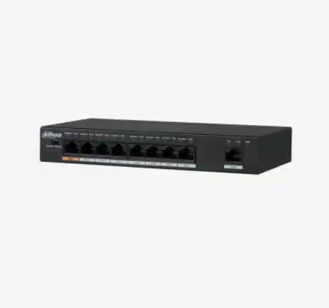 PFS3009-8ET-96 8 Port PoE Switch (8FE PoE + 1FE Toplam 96W PoE) 