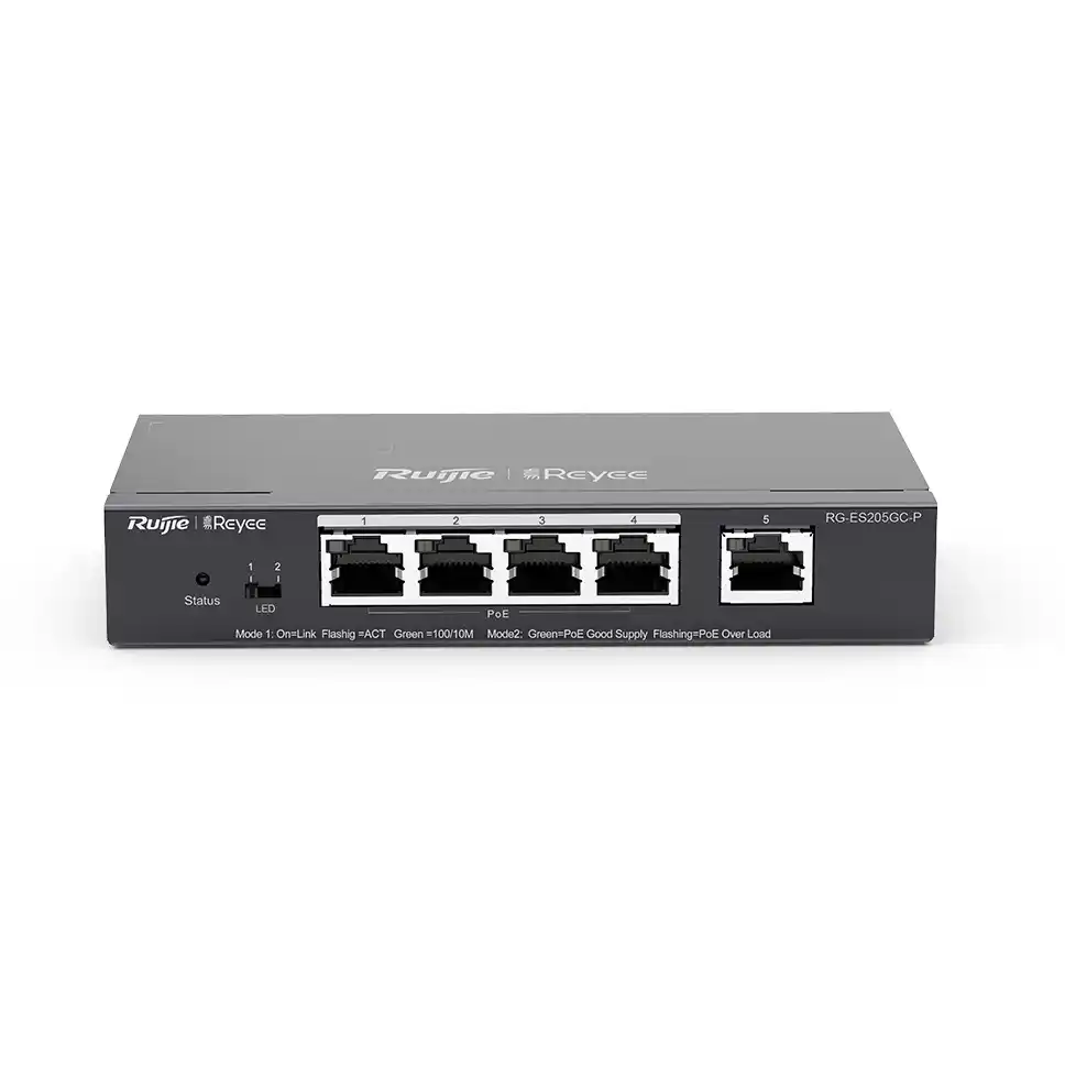 RG-ES205GC-P 5-Port Gigabit Smart POE Switch 