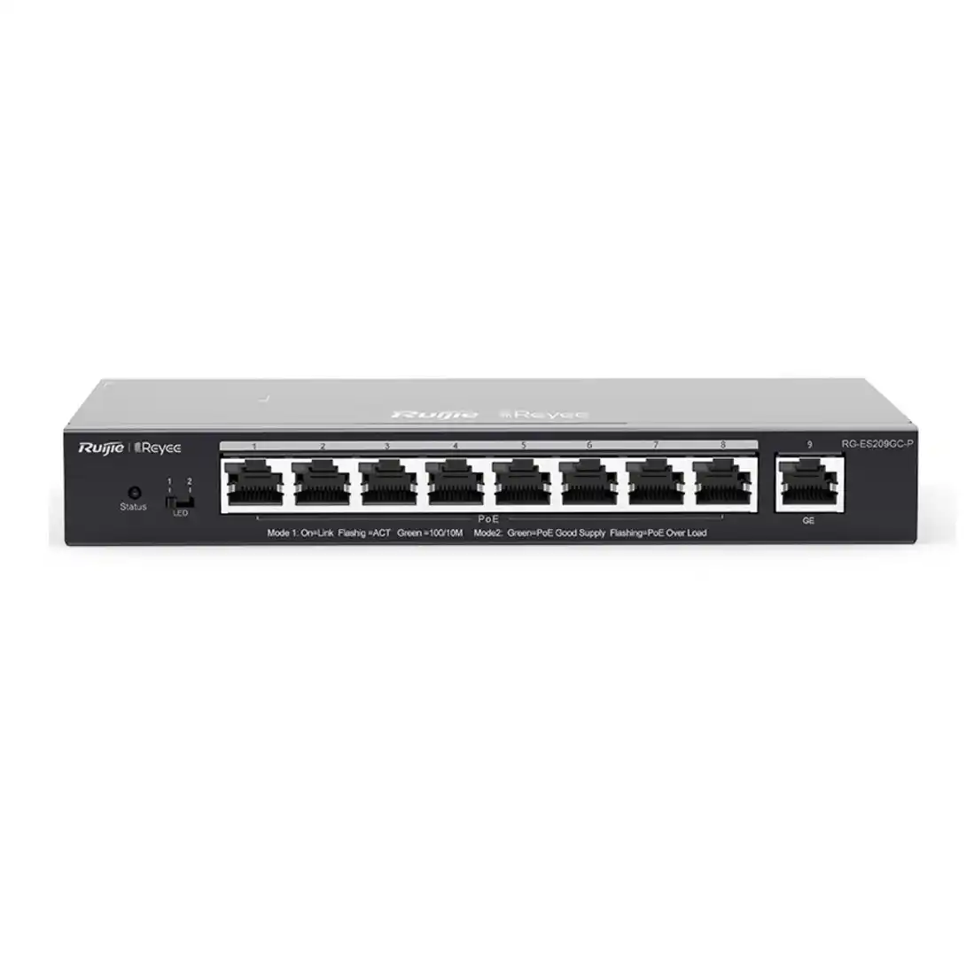 RG-ES209GC-P 9-Port Gigabit Smart POE Switch 