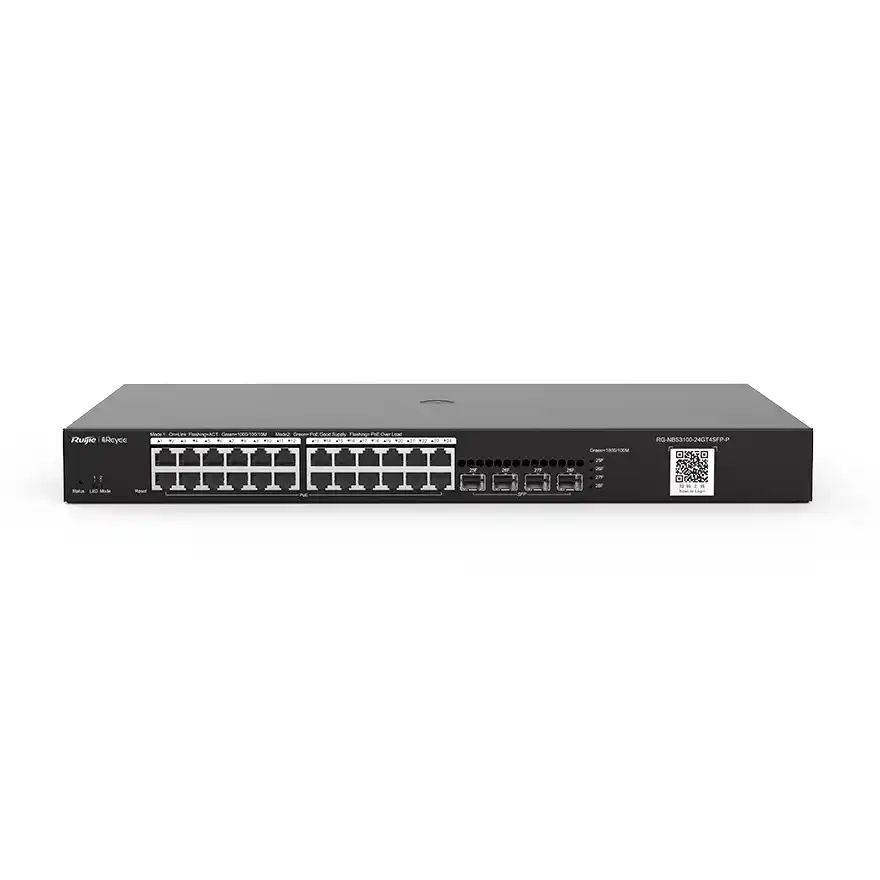 RG-NBS3100-24GT4SFP-P 24-Port Gigabit L2 Yönetilebilir POE Switch 