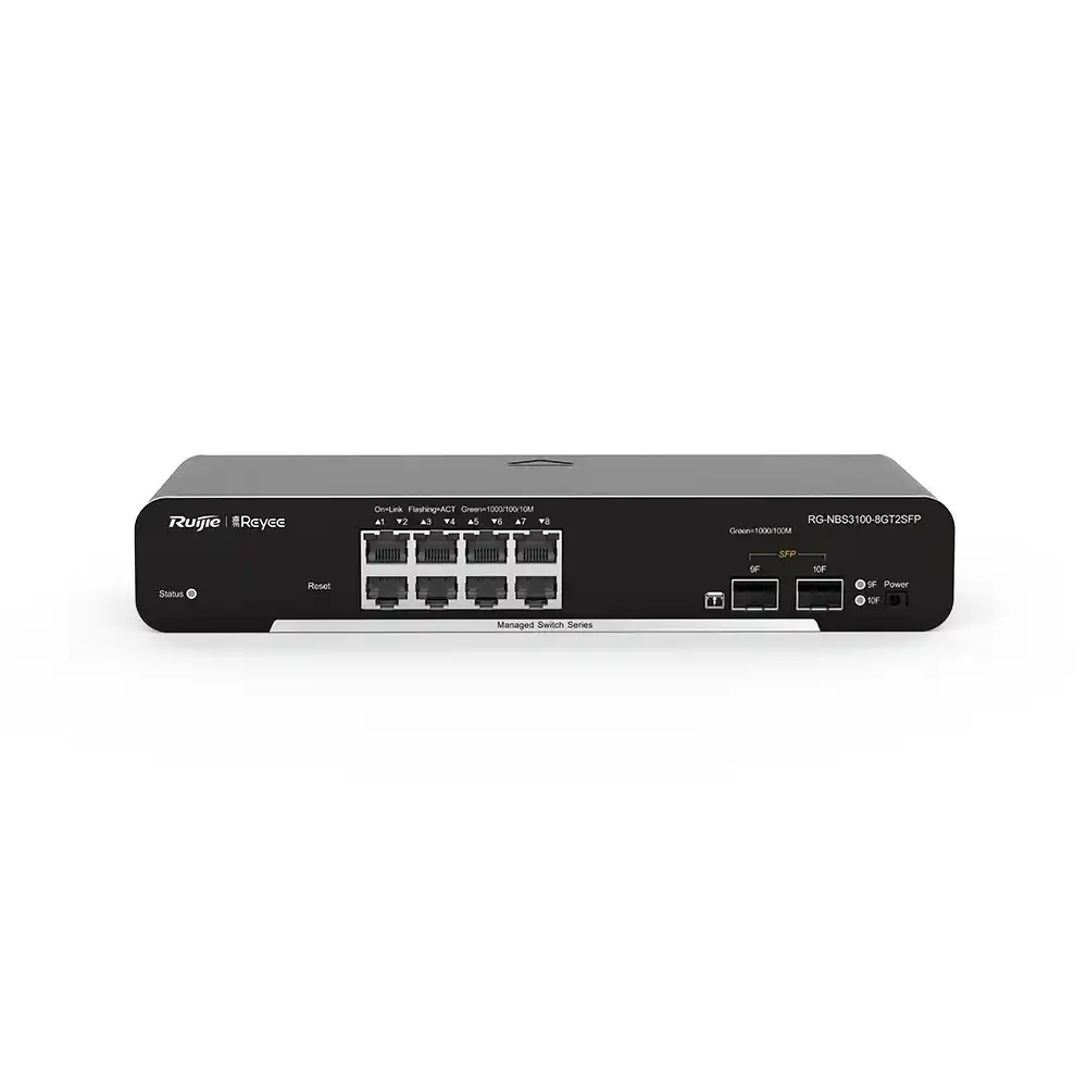 RG-NBS3100-8GT2SFP 8-Port Gigabit L2 Yönetilebilir Switch 